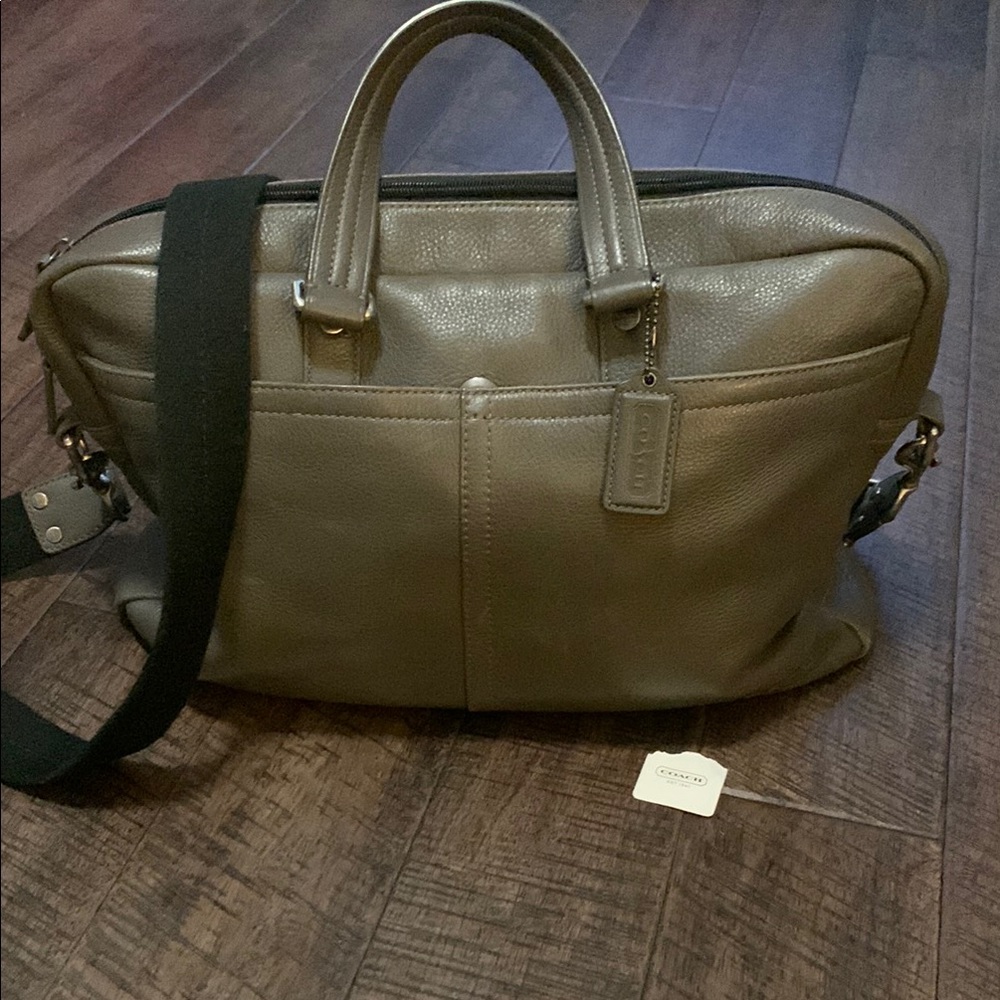 Coach Gray Leather Bag